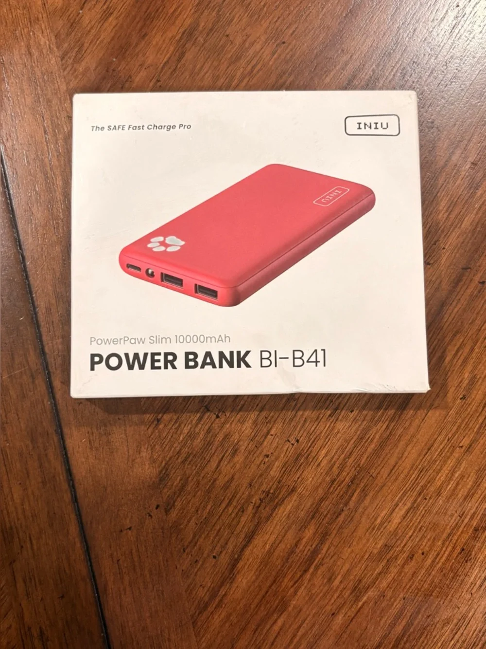 INIU Power Bank BI-B41 Slim 10000mAh - Coral Red